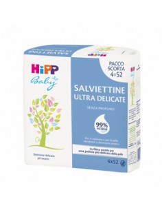 Hipp Salviette 99% Acqua Multipack 4x52