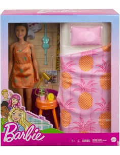 Barbie Playset Camera da Letto con Bambola
