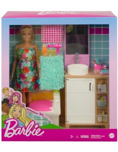 Barbie Playset Bagno con Bambola