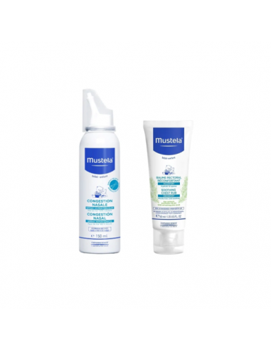 Mustela Soluzione Ipertonica Spray Nasale + Crema Balsamica Massaggio