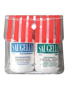 Saugella Pocket Detergente Dermoliquido 100ml + Attiva 100ml