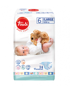 Trudi Baby Care Pannolini Tg. 6 ExtraLarge 15-30kg 14pz