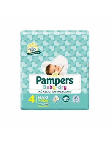 Pampers Baby Dry Tg. 4 Maxi 7-18kg 19pz