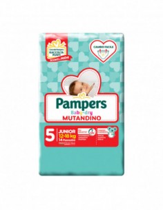 Pampers Baby Dry Mutandino Tg. 5 Junior 12-18kg 14pz
