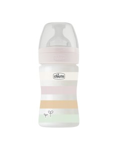 Chicco Biberon Well Being 0m+ Flusso Lento 150ml Silicone...