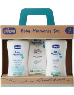 Chicco Baby Moments Set Bagnoschiuma Shampoo Pasta lenitiva
