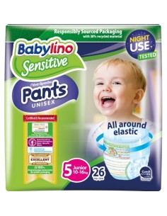 Babylino Sensitive Pants Tg.5 Junior 10-16kg 26pz