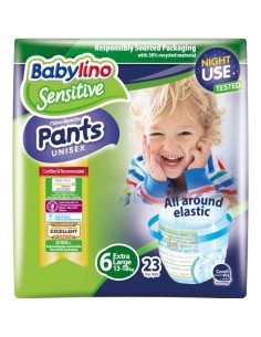 Babylino Sensitive Pants Tg.6 Extra Large 13-18kg 23pz