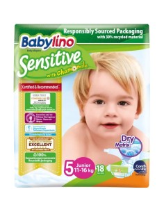 Babylino Sensitive Tg.5 Junior 11-16kg 18pz