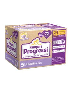 Pampers Progressi Quadripack Tg.5 Junior 11-25kg 72pz