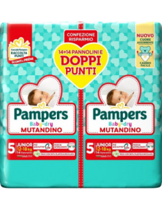 Pampers Baby Dry Mutandino Tg.5 Junior 12-18kg 28pz