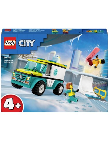 Lego City Ambulanza di Emergenza e Snowboarder 60403