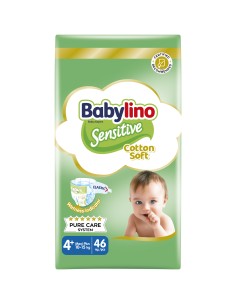 Babylino Sensitive Tg.4+ Junior Tripack 10-15kg 46pz
