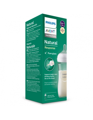 Avent Biberon Natural 3.0 1m+ 240ml Vetro