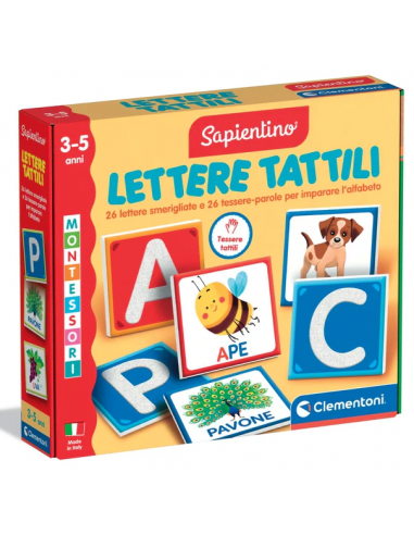 Clementoni Sapientino Montessori Lettere Tattili
