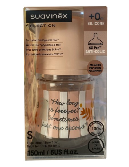 Suavinex Biberon Wonderland 0m+ 150ml Rosa