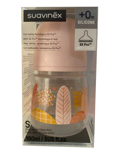 Suavinex Biberon Dreams 0m+ 150ml Rosa