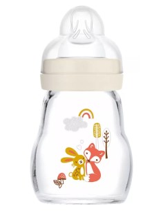 Mam Biberon Vetro Feel Good 0m+ 170ml Beige