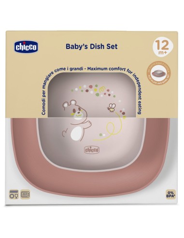Chicco Ciotola e Piatto Piano 12m+ Bimba