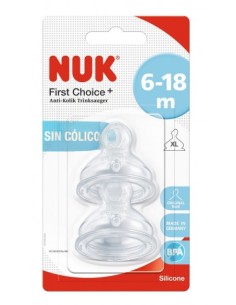 Nuk Tettarella First Choice 6-18m XL Silicone 2pz