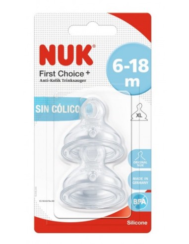 Nuk Tettarella First Choice 6-18m XL Silicone 2pz