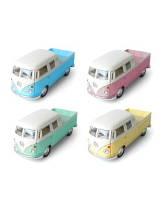 Volkswagen Bus Double Cap Pickup Pastel Die Cast