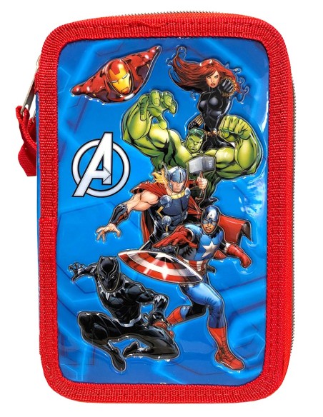 Astuccio 3 Zip Avengers