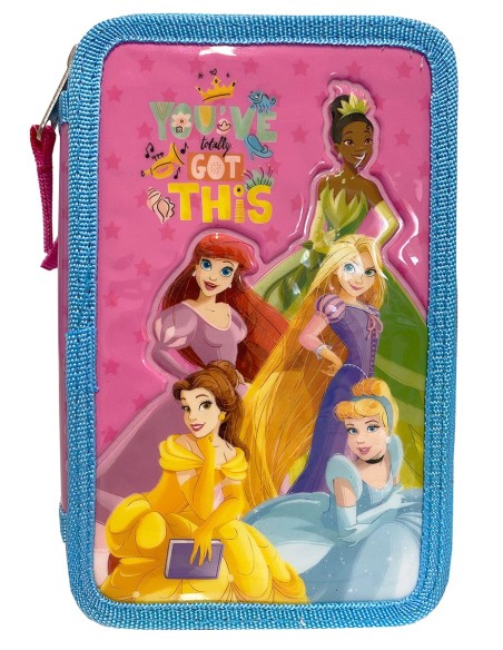 Astuccio 3 Zip Principesse