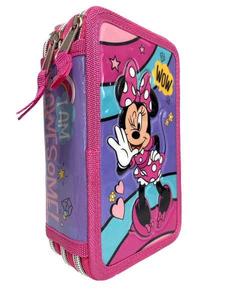 Astuccio 3 Zip Minnie