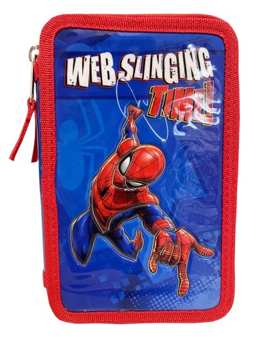 Astuccio 3 Zip Spiderman