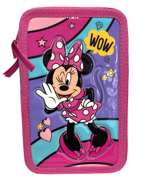 Astuccio 3 Zip Minnie