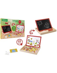 Lavagna in Legno Double Face con Magneti