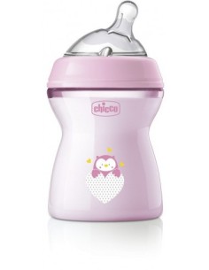 Chicco Biberon NaturalFeeling 250ml 2m+ Rosa