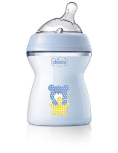 Chicco Biberon NaturalFeeling 250ml 2m+ Azzurro