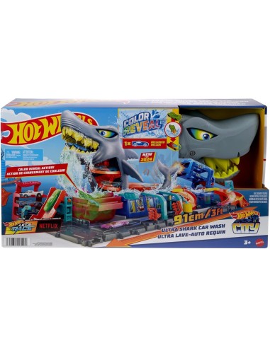 Hot Wheels City Autolavaggio Mega Squalo