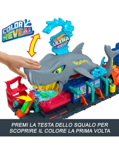 Hot Wheels City Autolavaggio Mega Squalo