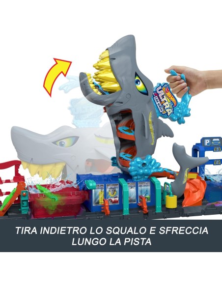Hot Wheels City Autolavaggio Mega Squalo