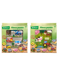 Puzzle in Legno con Pioli Assortiti
