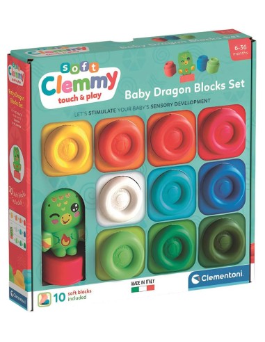 Soft Clemmy Baby Dragon Blocks Set