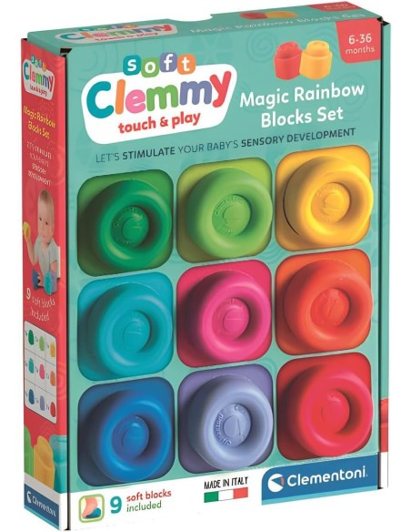 Soft Clemmy Magic Rainbow Blocks Set