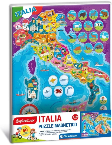 Clementoni Sapientino Italia Puzzle Magnetico