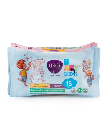 Clendy Salviettine Cuddles Pocket 4x15pz