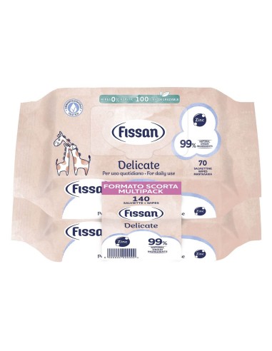 Fissan Salviettine Delicate 2x70pz