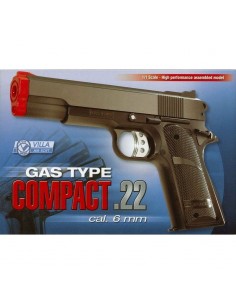 Pistola Giocattolo Gas Compact 22 Black 2840