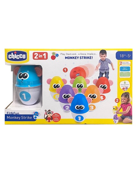 Chicco Gioco Monkey Strike Bowling