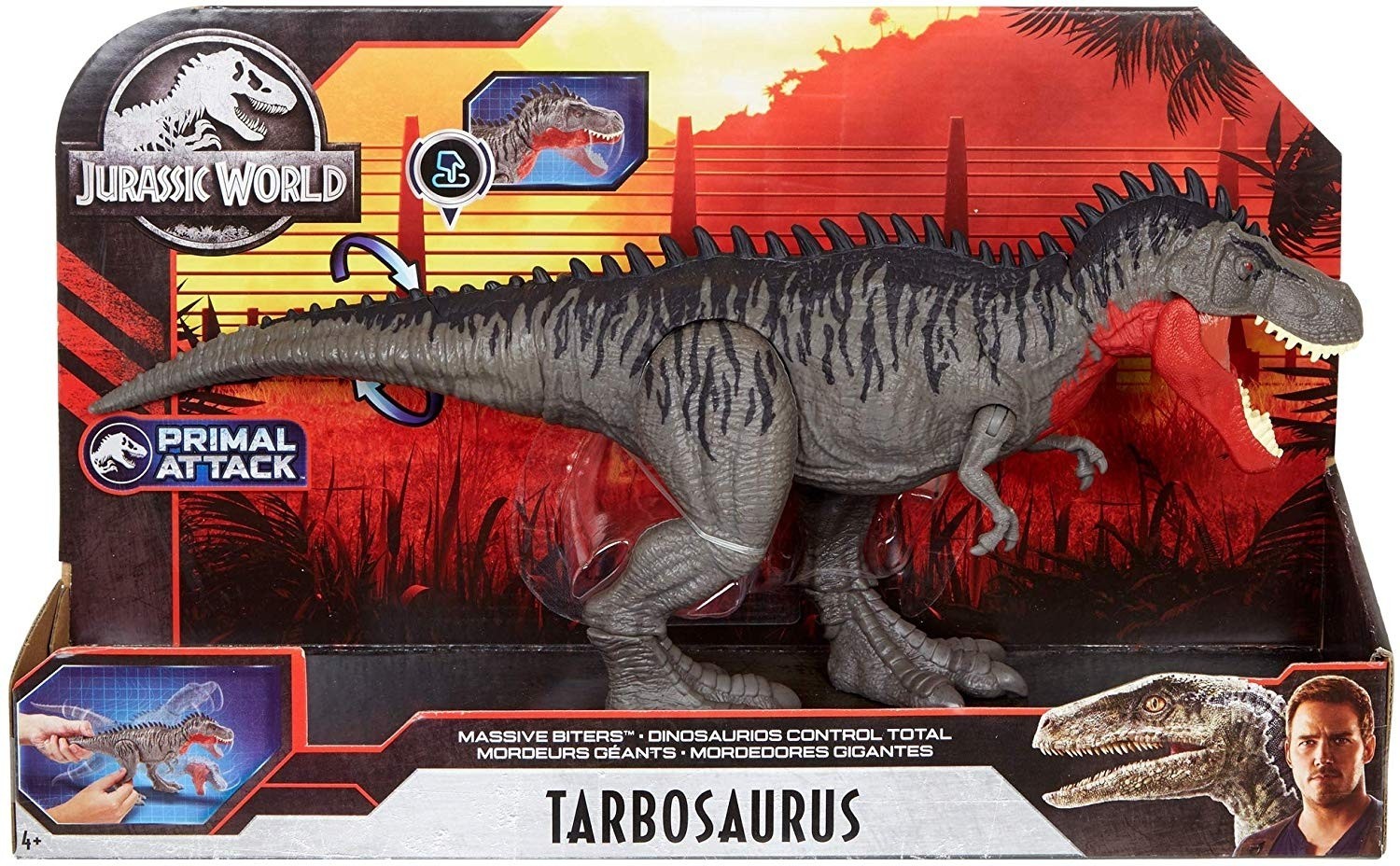 Jurassic World Morso Estremo Dinosauro Albertosaurus Attivabile Dinosauro Sarcosuchus Attivabile Giocattolo Per Bambini 4+Anni,Gvg67 Giocattolo Per Bambini 4+Anni,Gvg68 /& Morso Estremo