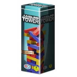 Jumbling Tower in Legno Colorato