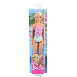 Barbie Beach Bionda Costume Rosa