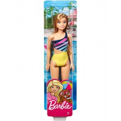 Barbie Beach Costume A Fasce Giallo e Blu