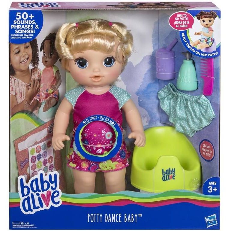 Hasbro Baby Alive E0610IC0 Sophie Mi Scappa la Pipì Bruna 